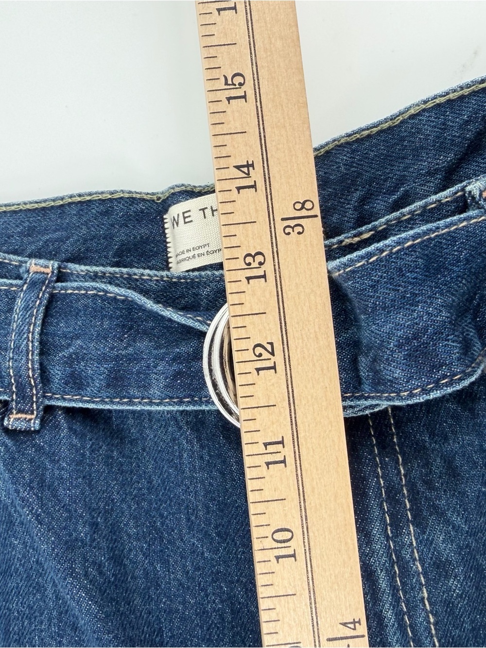 We The Free Indigo Wide-Leg Belted Flare Jeans - Picture 6 of 14